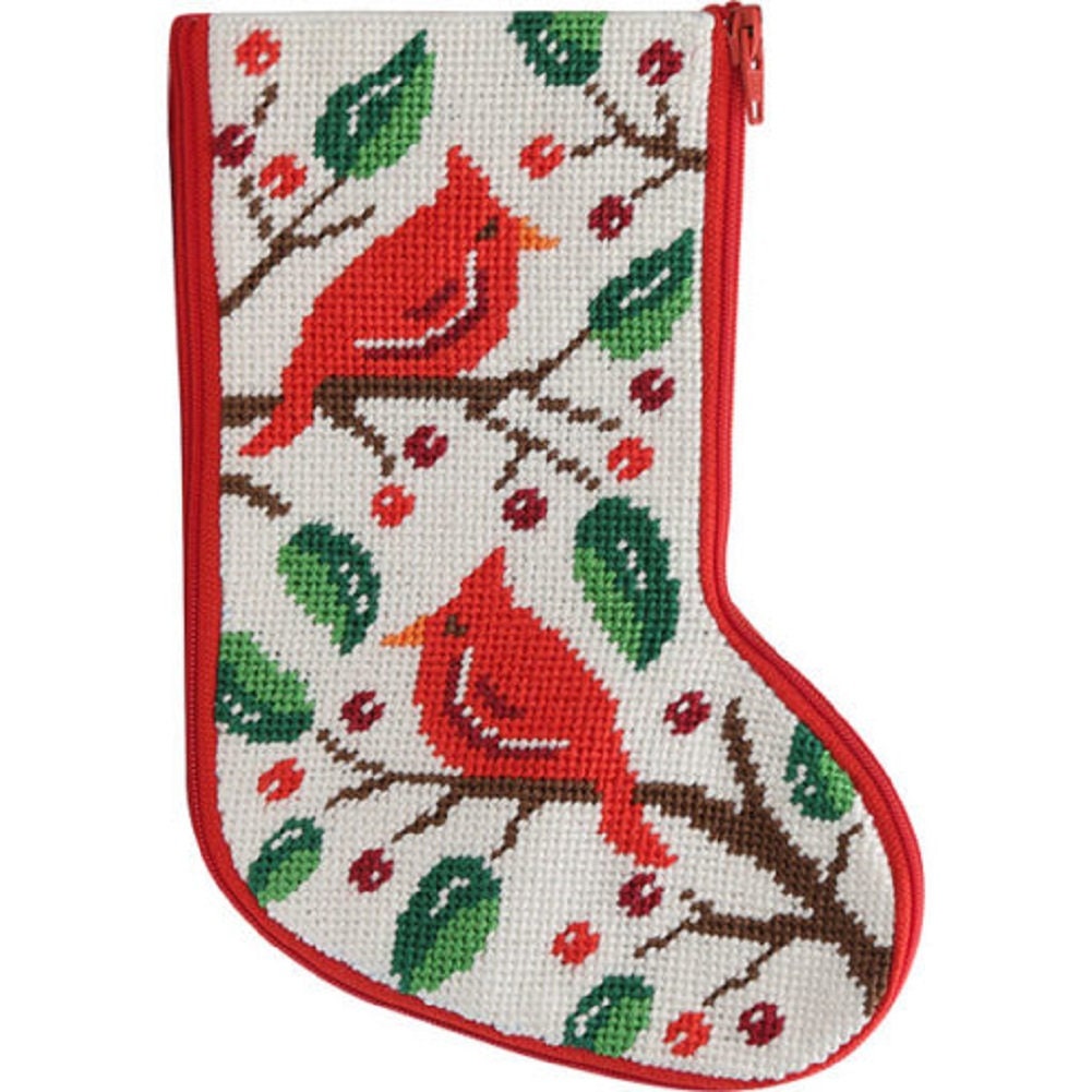 Small Needlepoint Christmas Tree Stocking – Mrs. Alice