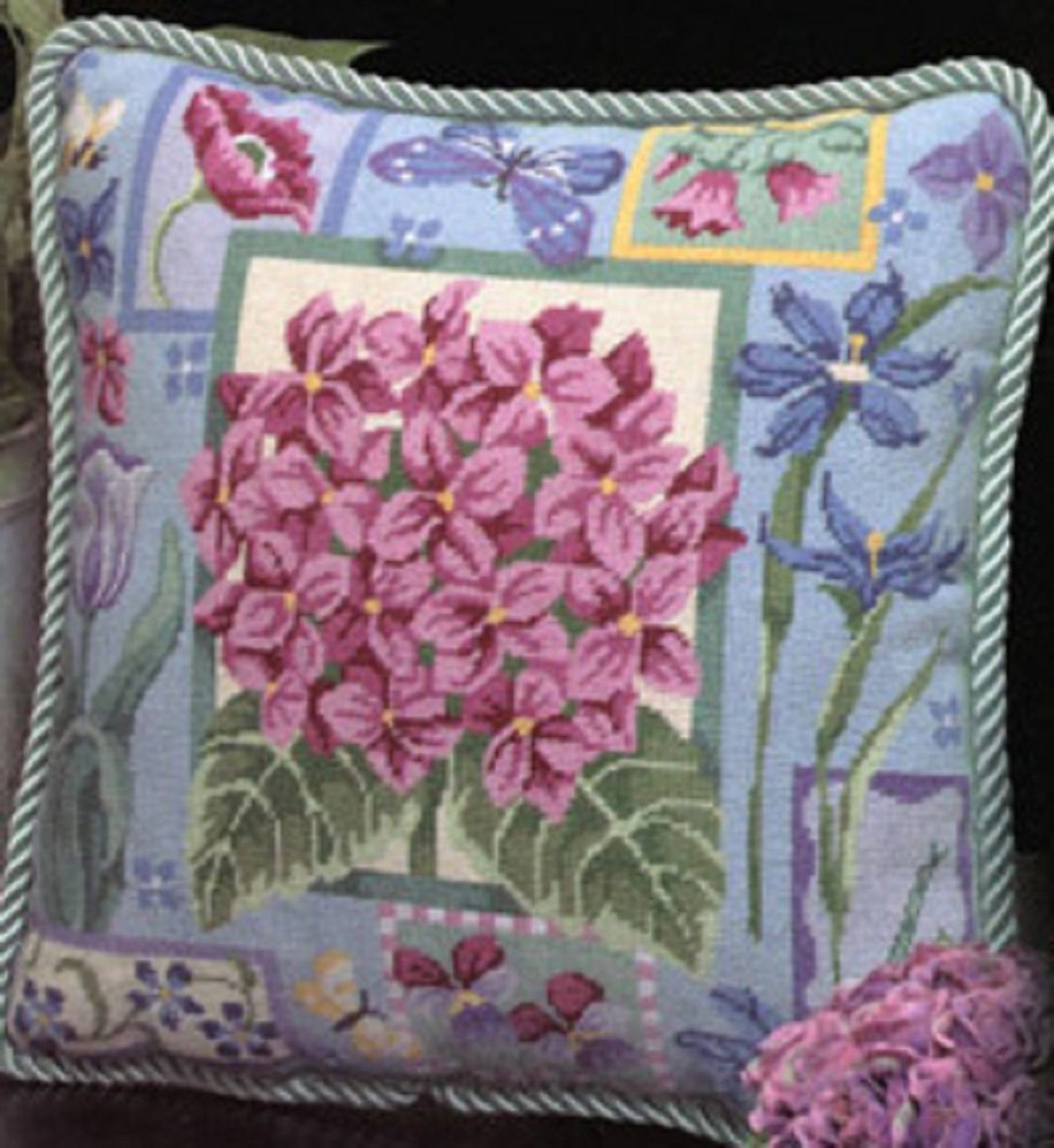 Alice Peterson Needlepoint Pillow Kits in a Variety of Designs Etsy