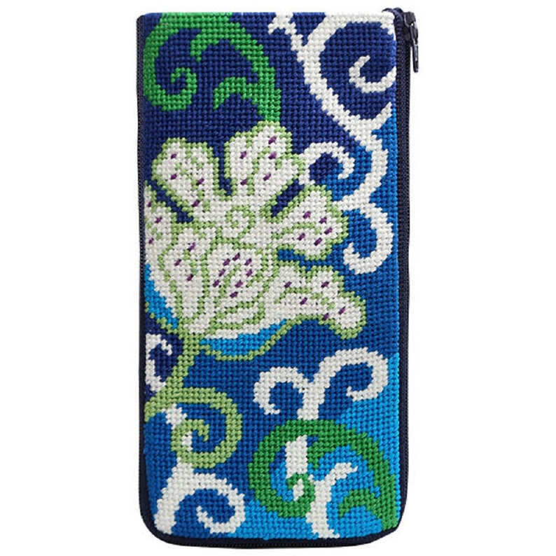 Stitch & Zip Needlepoint Eyeglass Case KitsFloral I Etsy