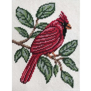Alice Peterson Canoodles Needlepoint Kits in a Variety of Designs - Flowers and Animals Cardinal