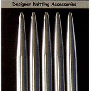 May include: Four silver knitting needles, HiyaHiya brand, with the text "Shanghai Hiya Co., Ltd. HiyaHiya Designer Knitting Accessories" on the packaging.