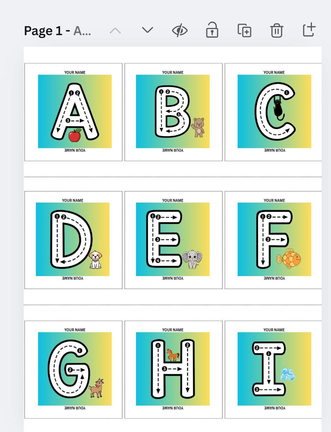 Traceable Alphabet and Numbers Templates – Uppercase, Lowercase, Canva ...