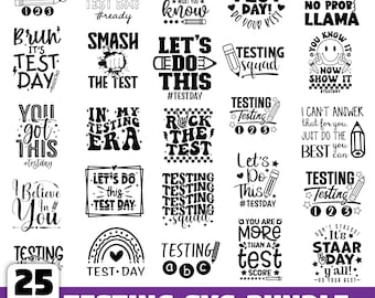 Testing SVG Bundle, Teacher Test Day Designs (svg, png, jpg, pdf, ai)