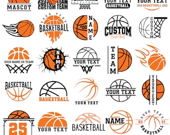 Basketball SVG Bundle, Custom Team Monogram, Sports Cut Files (svg, png, jpg)