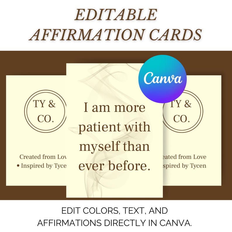 The Mother Edit Affirmation Cards – Digital & Printable Self Care Deck ...