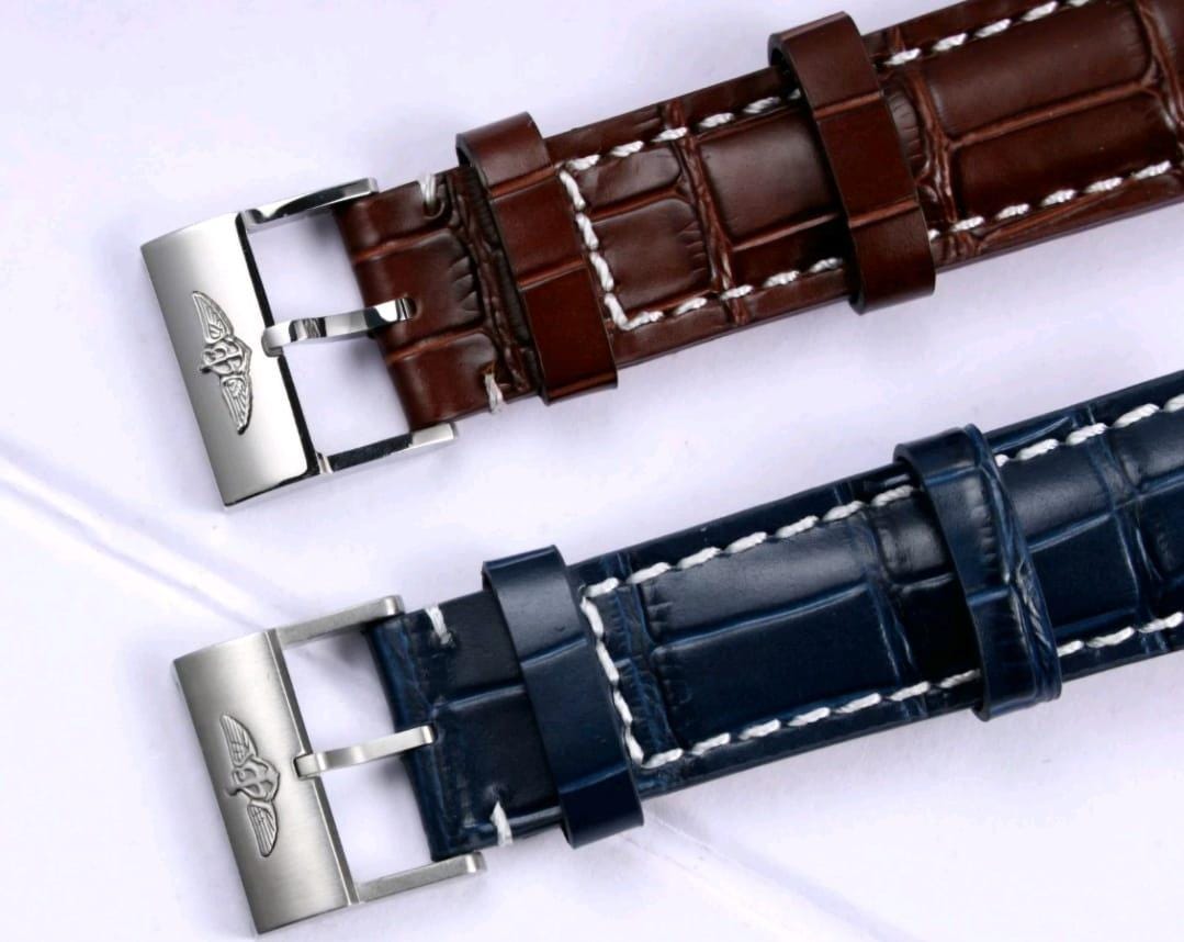 Premium Leather Watch Strap – Compatible With Breitling – 20mm