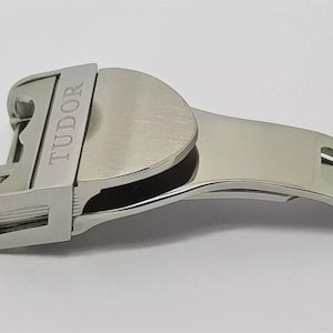 Nytt 18 MM Tudor Deployment Clasp - 316L rostfritt stål för läderarmband.