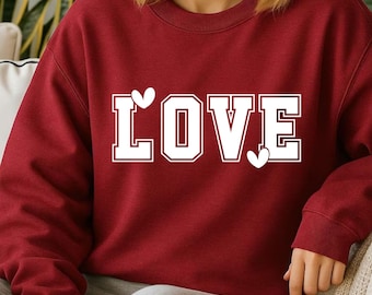 Love SVG png, Love png designs, Love SVG, Varsity Love SVG - valentine png svg - Retro Valentine Shirt Design, svg love, Cut File, Wife love