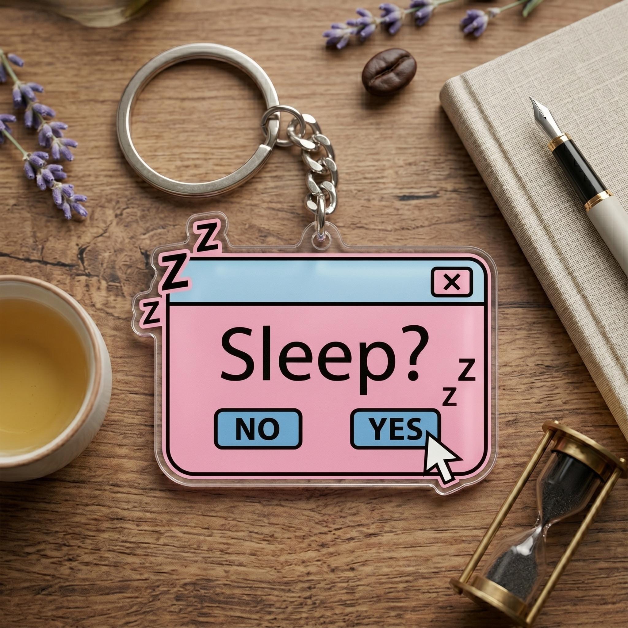 Insomnia Keychain - Etsy