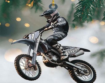 Personalized Motocross Ornament Gift For Dirt Bike Rider