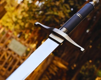 Handmade Trunks Sword | DBZ Future Trunks Stainless Steel Replica w/ Scabbard | Anime Cosplay Gift