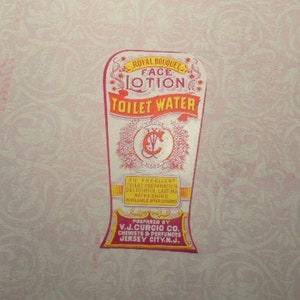 1900s Royal Bouquet Face Lotion Toilet Water V. J. Curcio Company