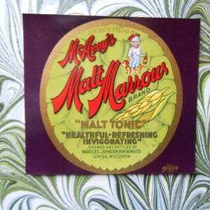 1950s McAvoy&#39;s Malt Marrow Tonic Label