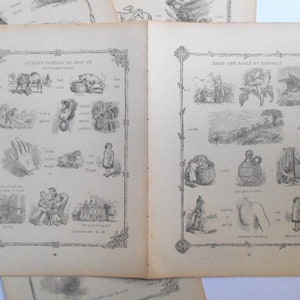 10 Pages 1899 Bible Symbols Sunday School Victorian Picture Book - Etsy