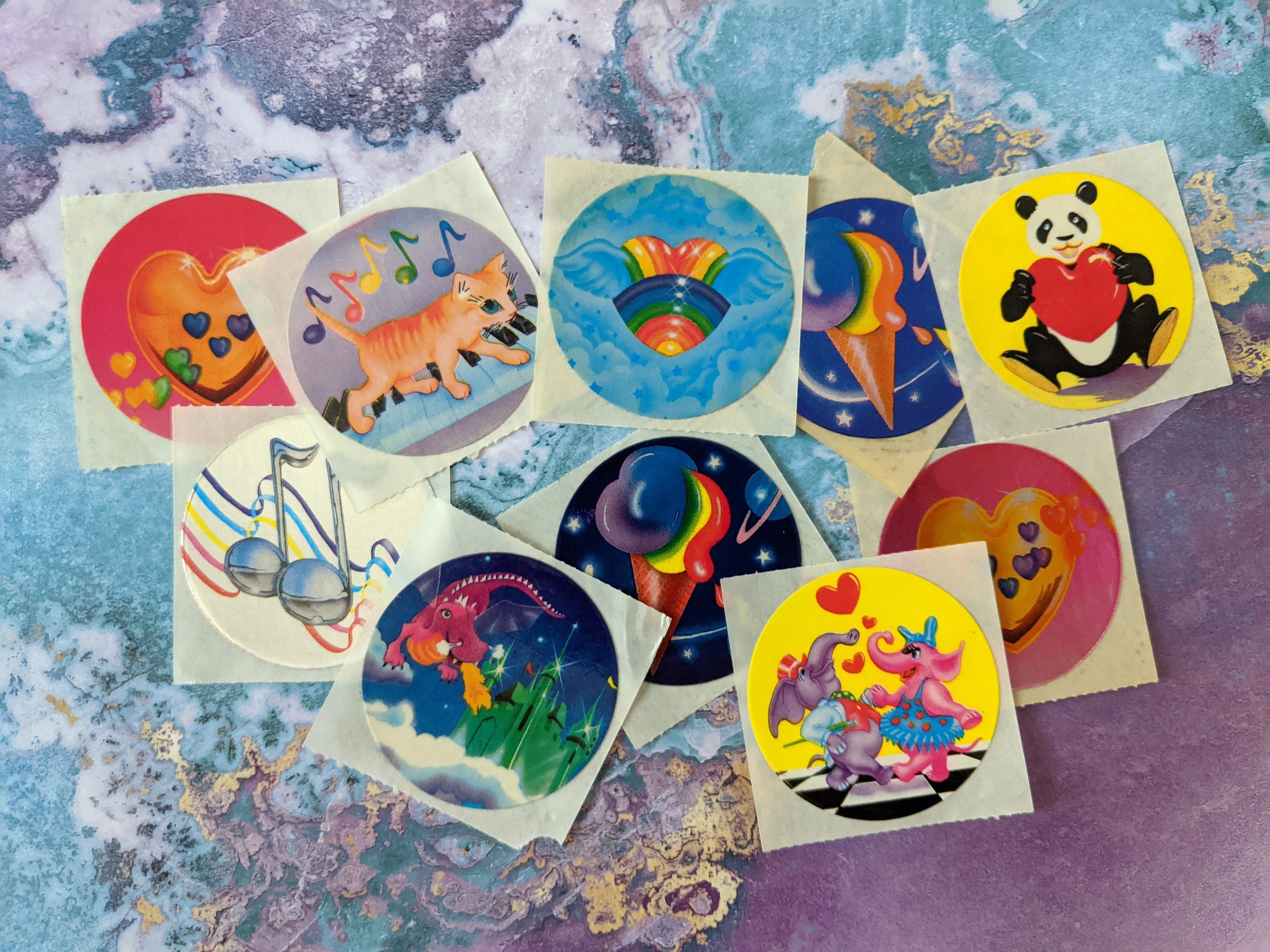 One Early 80s Original NOS Lisa Frank Light Switch and Electric Outlet  Plate Cover Stickers 