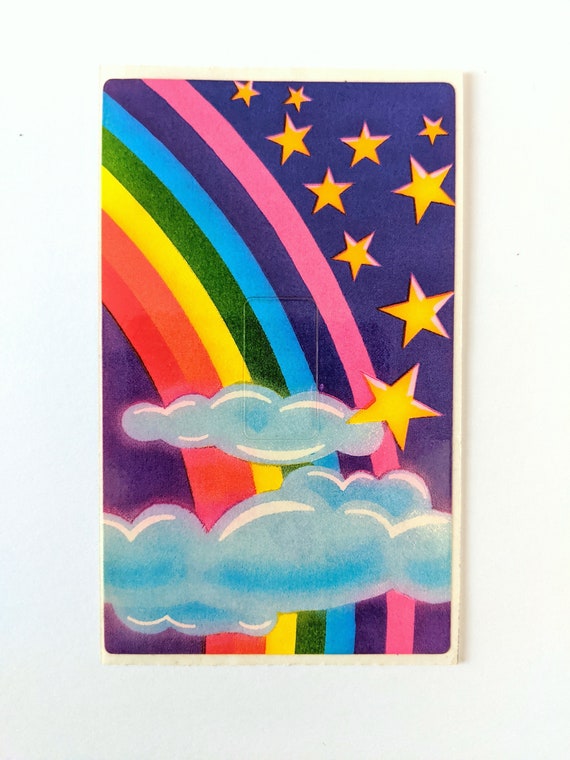 One Early 80s Original NOS Lisa Frank Light Switch and Electric Outlet  Plate Cover Stickers 