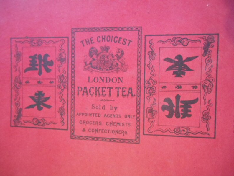 Victorian Tea Packet Label James Turnbull Late 1800s NOS - Etsy