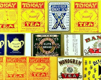 Early 1900s New Orleans Import Tea Labels