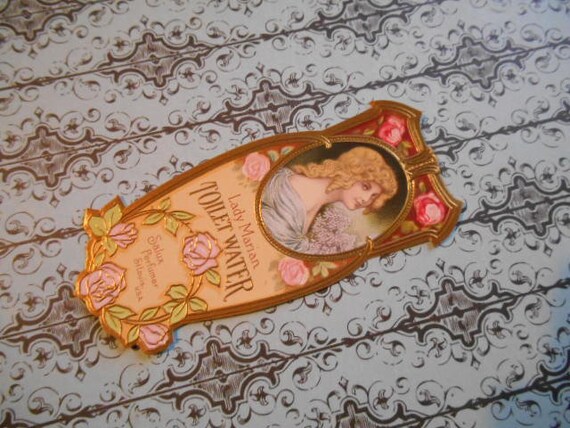 1900s Victorian Lady Marian Toilet Vtg Leading Lady Toilet Water by The