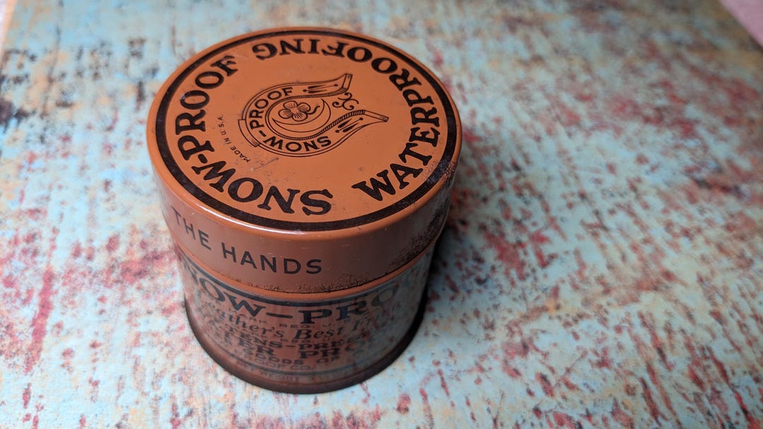 1930s Era Snow Proof Leather Proofing Conditioner Tin - Etsy