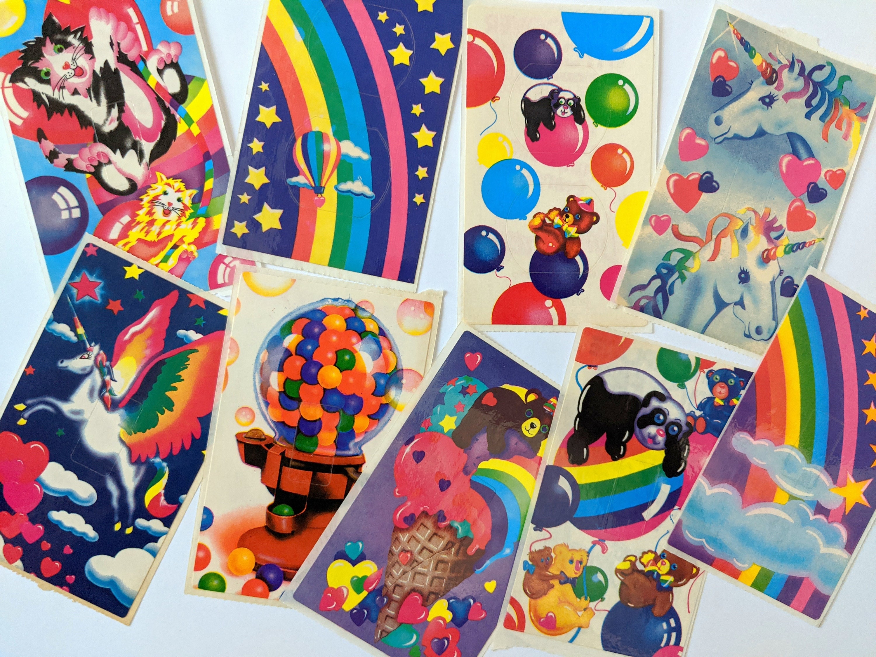 One Early 80s Original NOS Lisa Frank Light Switch and Electric Outlet  Plate Cover Stickers 