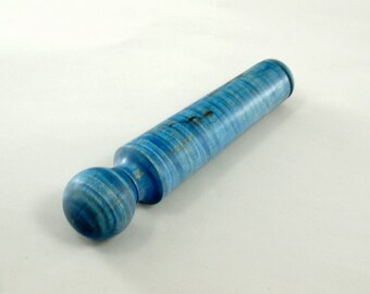 Half Nostepinne- Dyed Figured Maple- Center Pull Yarn Ball Winder- Wooden Nostepinne- Maine Fiber Tools