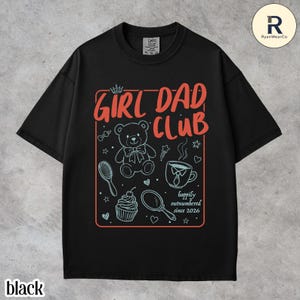 Girl Dad Club Shirt, Girl Dad Shirt, Father's day Gift, Girl Pregnancy Announcement, Dad to be, Cool Dad, Funny Husband Shirt Comfort Colors Bild 4