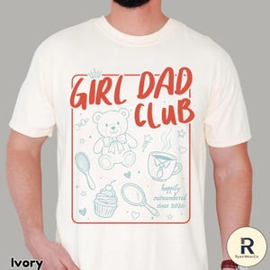 Girl Dad Club Shirt, Girl Dad Shirt, Father's day Gift, Girl Pregnancy Announcement, Dad to be, Cool Dad, Funny Husband Shirt Comfort Colors Bild 2