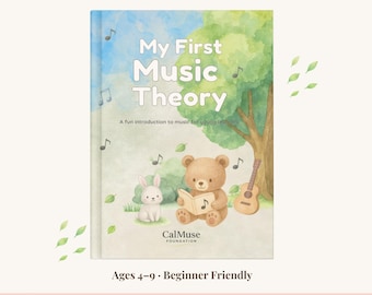Kids Music Theory Workbook • Beginner Piano & Instruments