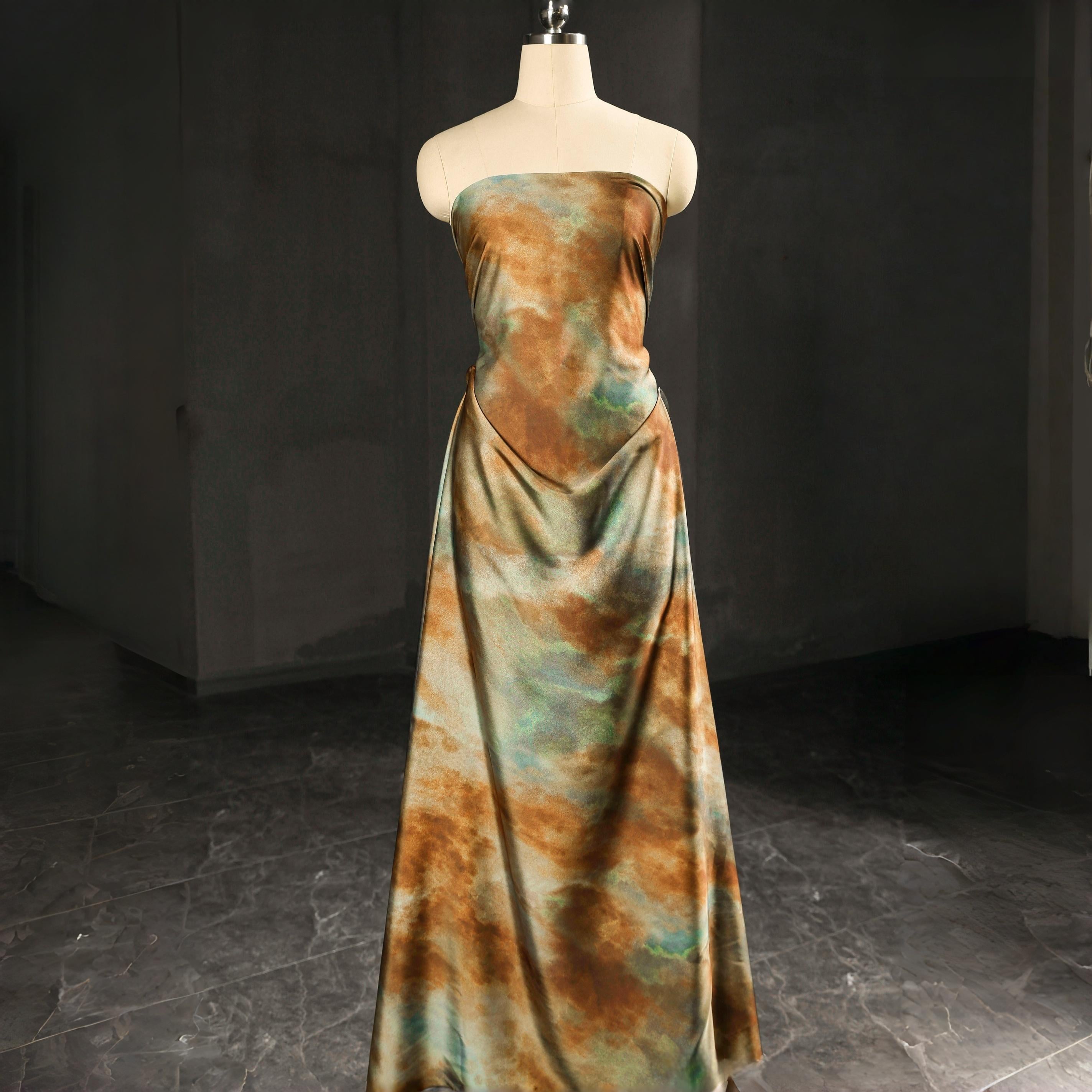 patina green dress Radish - Patina Green Short Sleeve Skater Dress by Duns Sweden