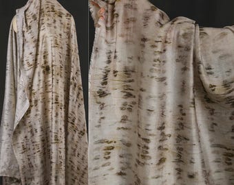 Black Bean Tea Dyed Tencel, Collector Shibori Fabric