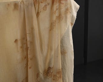 Plant Dyed Tencel Linen Fabric - Soft Earthy Texture for Dresses, Tops, Curtains