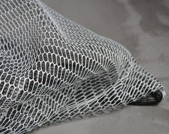 Metallic Mesh Sculpture Fabric - Architectural Open Weave Textile for Avant-Garde Design