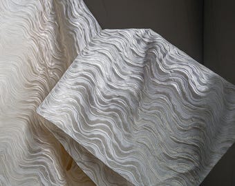 Water Ripple Jacquard - Heavy 3D Relief Textured Artistic Fabric
