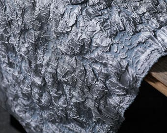 Lavarock stretchjacquard - zwart-wit zware textuur voor gedeconstrueerde blazers en tops