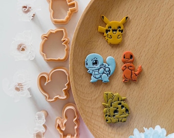 Character Mini Poke Pika Stamp Cutter for Jewelry Making | Detailed Small Crafting Set