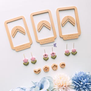 Polymer Clay Bead Hole Maker – Flower & Heart Guides for Jewelry Crafting