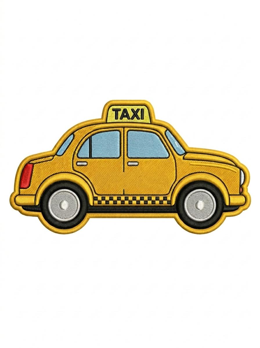 Yellow Cab Sticker Vintage Yellow Taxi Cab Embroidered Patch, Classic NYC Taxi Iron on ...