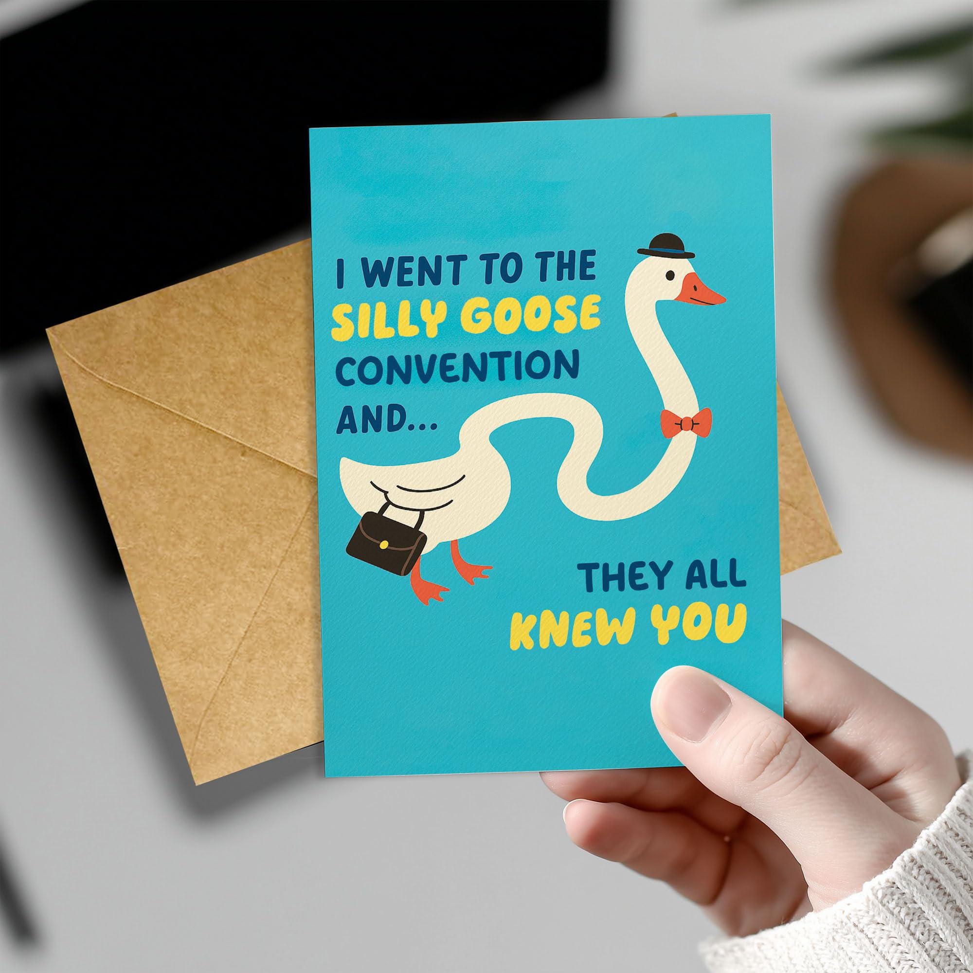 Funny Birthday Card – Silly Goose Convention, They All Knew You ...