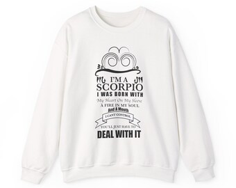 Moletom com estampa do signo de Escorpião | Camiseta de astrologia e horóscopo