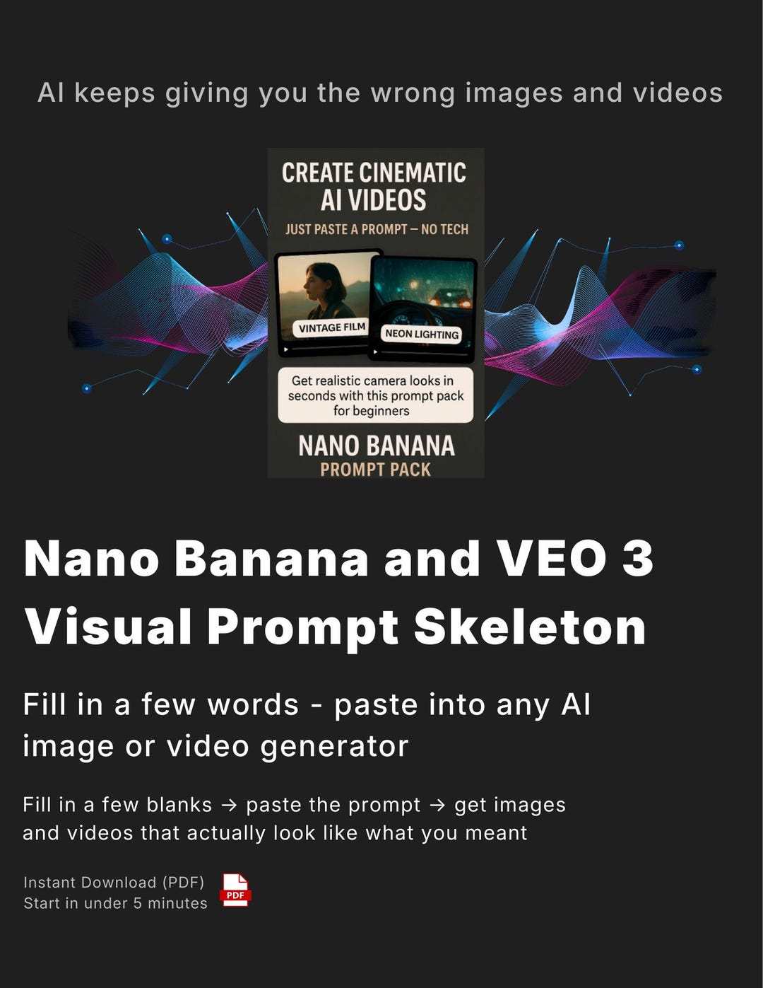 Tired of Random AI Visuals? Fill-in-the-blank Visual Prompt Skeletons ...