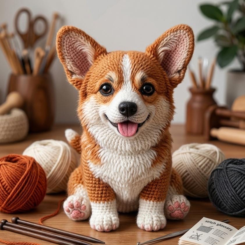 35 Corgi Crochet Patterns for Amigurumi, Pillows, Keychains, and Dog-Lover Gifts 5 Corgi Amigurumi Dog Plushie