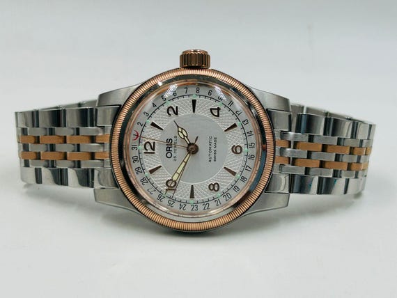 Vinatge Oris Big Crown Pointer Date Two Tone Auto… - image 7