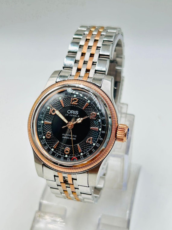 Vintage Oris Big Crown Pointer Date Two-Tone Auto… - image 2