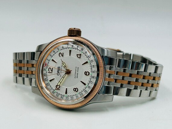 Vinatge Oris Big Crown Pointer Date Two Tone Auto… - image 8