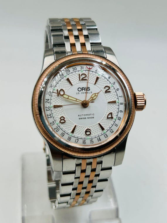 Vinatge Oris Big Crown Pointer Date Two Tone Auto… - image 5