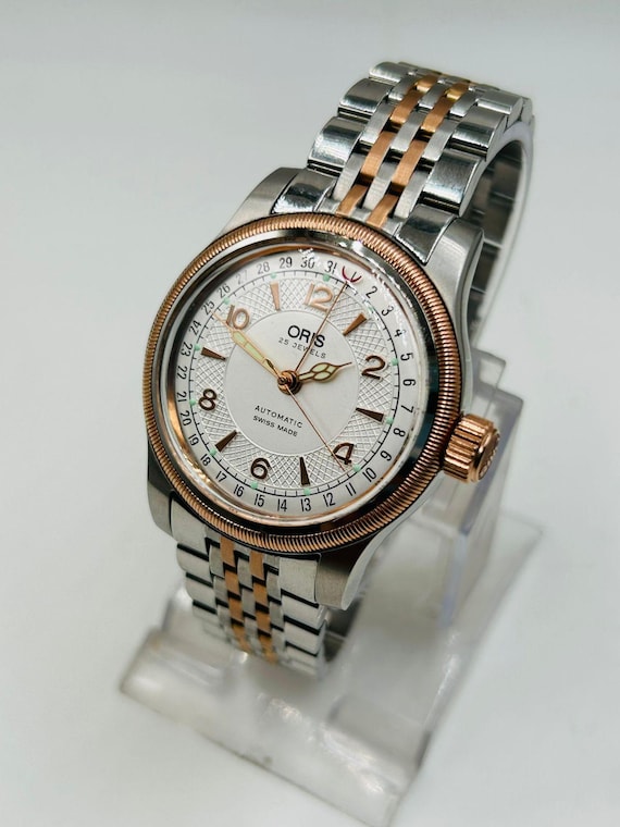 Vinatge Oris Big Crown Pointer Date Two Tone Auto… - image 3