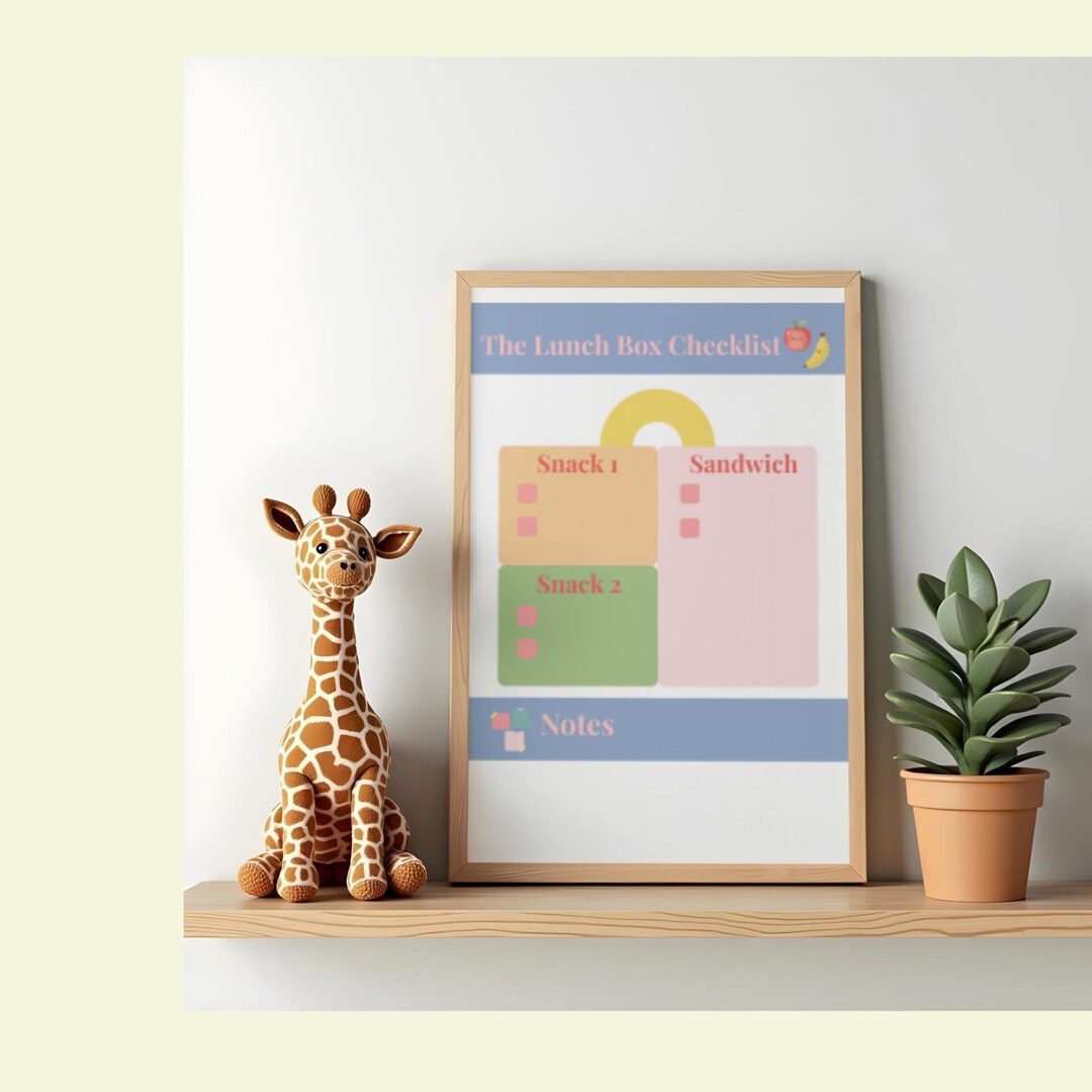 Lunchbox Planner Printable | Editable Canva Template - Etsy