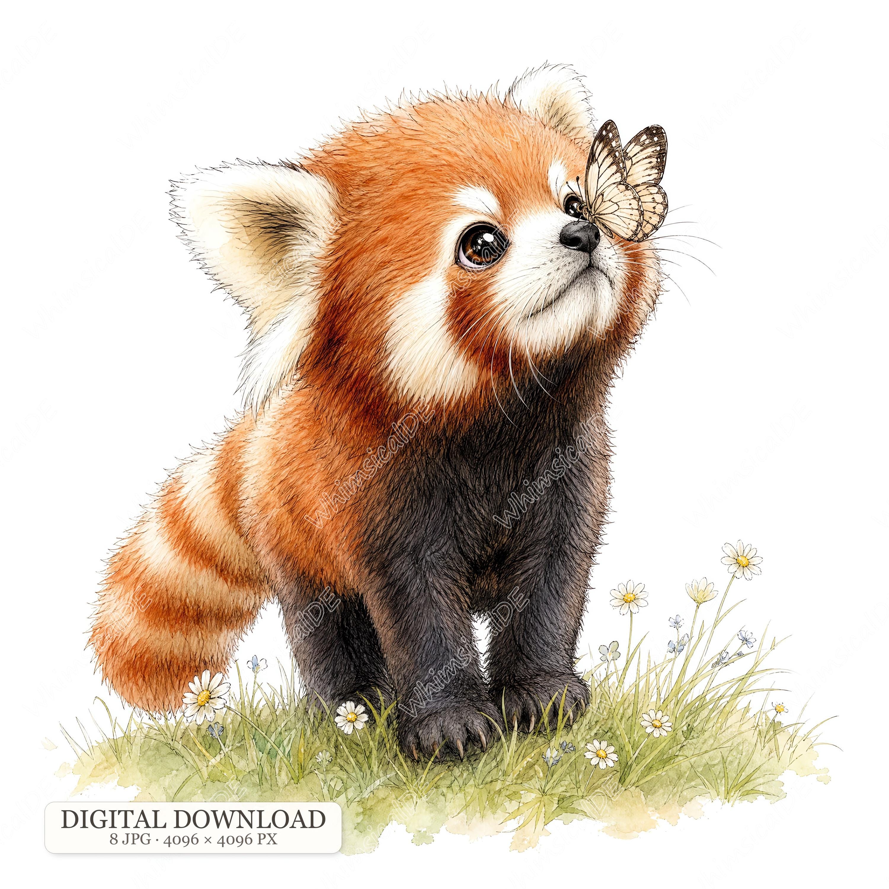 Red panda pixel art - Etsy 日本