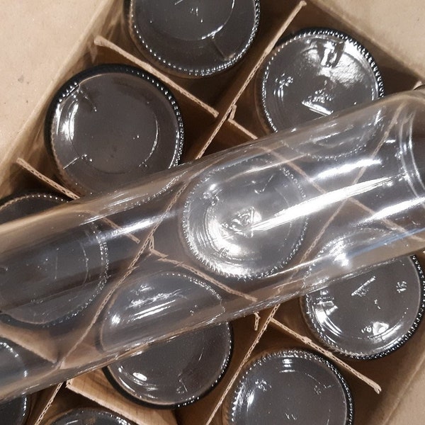 12 Pack Empty Glass Prayer candle Jars for candle making 7 day candle jars 8 tall x 2" diameter